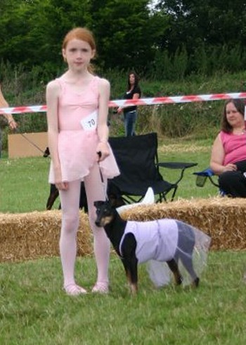 Hannah and kurtis in fancy dress image